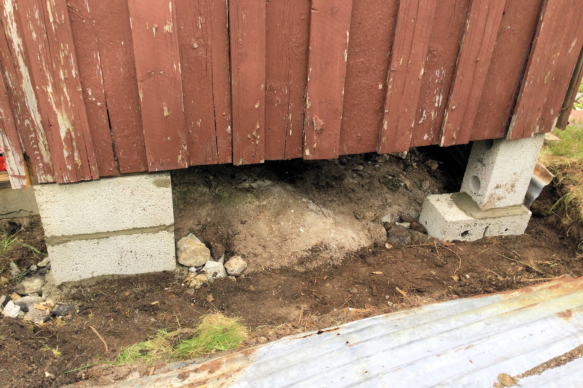 Outside supports