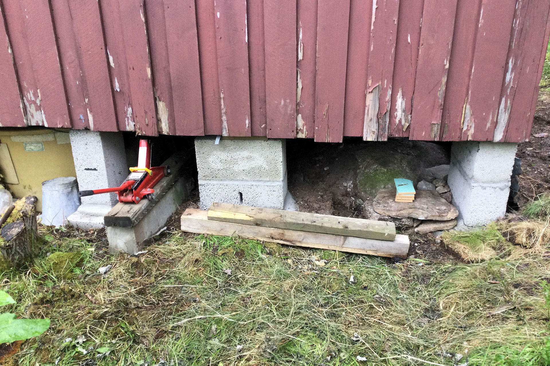 Outside supports